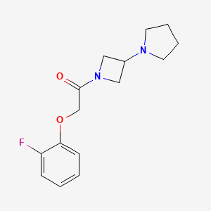 molecular formula C15H19FN2O2 B2981158 2-(2-Fluorophenoxy)-1-(3-pyrrolidin-1-ylazetidin-1-yl)ethanone CAS No. 2309586-98-7