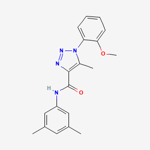 molecular formula C19H20N4O2 B2981161 N-(3,5-二甲基苯基)-1-(2-甲氧基苯基)-5-甲基-1H-1,2,3-三唑-4-甲酰胺 CAS No. 887224-16-0