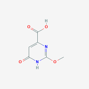 molecular formula C6H6N2O4 B2981169 6-羟基-2-甲氧基嘧啶-4-羧酸 CAS No. 1123546-30-4