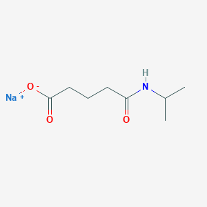 molecular formula C8H14NNaO3 B2981173 钠；5-氧代-5-(丙-2-氨基)戊酸钠 CAS No. 2416236-25-2