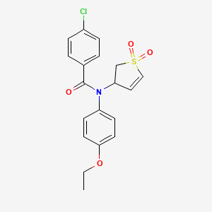 4-chloro-N-(1,1-dioxido-2,3-dihydrothiophen-3-yl)-N-(4-ethoxyphenyl)benzamide