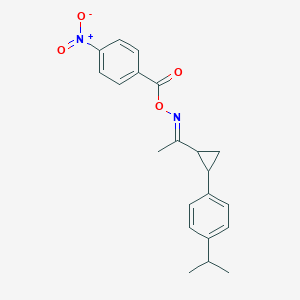 1-Isopropyl-4-(2-{[(4-nitrobenzoyl)oxy]ethanimidoyl}cyclopropyl)benzene