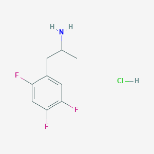 molecular formula C9H11ClF3N B2981176 1-(2,4,5-Trifluorophenyl)propan-2-amine;hydrochloride CAS No. 1062587-61-4