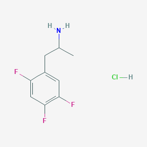 molecular formula C9H11ClF3N B2981176 1-(2,4,5-三氟苯基)丙-2-胺；盐酸盐 CAS No. 1062587-61-4