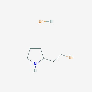 molecular formula C6H13Br2N B2981181 2-(2-Bromoethyl)pyrrolidine hydrobromide CAS No. 74814-50-9