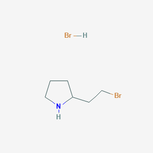 molecular formula C6H13Br2N B2981181 2-(2-溴乙基)吡咯烷氢溴酸盐 CAS No. 74814-50-9