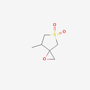 4-Methyl-1-oxa-6lambda6-thiaspiro[2.4]heptane 6,6-dioxide
