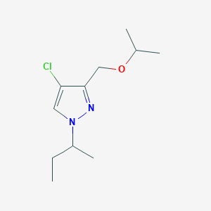molecular formula C11H19ClN2O B2981193 1-sec-butyl-4-chloro-3-(isopropoxymethyl)-1H-pyrazole CAS No. 1856053-56-9