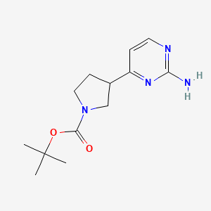 Tert-butyl 3-(2-aminopyrimidin-4-YL)pyrrolidine-1-carboxylate