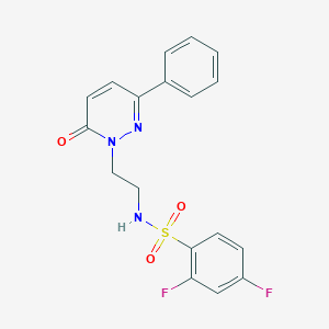 2,4-difluoro-N-(2-(6-oxo-3-phenylpyridazin-1(6H)-yl)ethyl)benzenesulfonamide