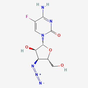 molecular formula C9H11FN6O4 B2981213 3'-Azido-3'-deoxy-5-fluorocytidine CAS No. 2095417-18-6