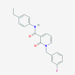 molecular formula C21H19FN2O2 B2981217 N-(4-ethylphenyl)-1-(3-fluorobenzyl)-2-oxo-1,2-dihydropyridine-3-carboxamide CAS No. 899753-90-3