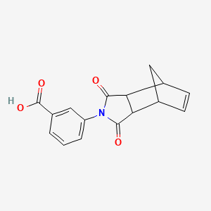 molecular formula C16H13NO4 B2981248 3-(3,5-Dioxo-4-azatricyclo[5.2.1.0~2,6~]dec-8-en-4-yl)benzoic acid CAS No. 117958-24-4