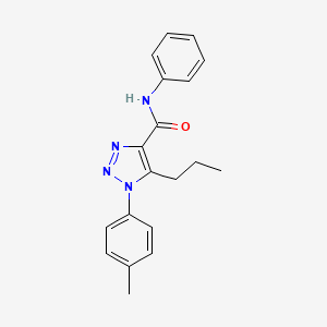 molecular formula C19H20N4O B2981256 1-(4-甲基苯基)-N-苯基-5-丙基-1H-1,2,3-三唑-4-甲酰胺 CAS No. 950248-81-4