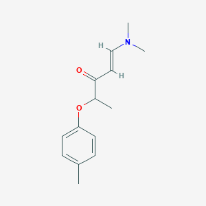molecular formula C14H19NO2 B2981261 1-(Dimethylamino)-4-(4-methylphenoxy)-1-penten-3-one CAS No. 477864-99-6