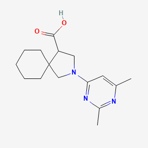 2-(2,6-Dimethylpyrimidin-4-yl)-2-azaspiro[4.5]decane-4-carboxylic acid