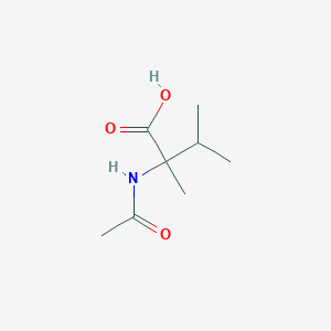 molecular formula C8H15NO3 B2981289 2-Acetamido-2,3-dimethylbutanoic acid CAS No. 63097-47-2