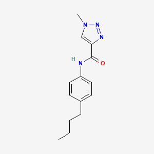 molecular formula C14H18N4O B2981296 N-(4-butylphenyl)-1-methyl-1H-1,2,3-triazole-4-carboxamide CAS No. 1207009-52-6