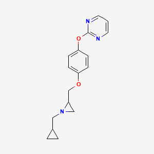 2-[4-[[1-(Cyclopropylmethyl)aziridin-2-yl]methoxy]phenoxy]pyrimidine