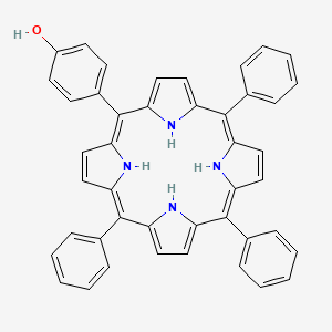molecular formula C44H32N4O B2981331 5-(4-羟基苯基)-10,15,20-三苯基卟啉 CAS No. 87345-22-0