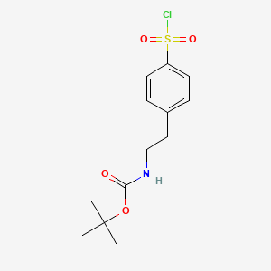 tert-Butyl (4-(chlorosulfonyl)phenethyl)carbamate