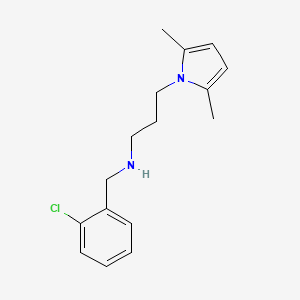 molecular formula C16H22Cl2N2 B2981347 N-(2-chlorobenzyl)-N-[3-(2,5-dimethyl-1H-pyrrol-1-yl)propyl]amine CAS No. 1119451-32-9