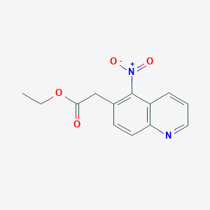 Ethyl 2-(5-nitroquinolin-6-YL)acetate