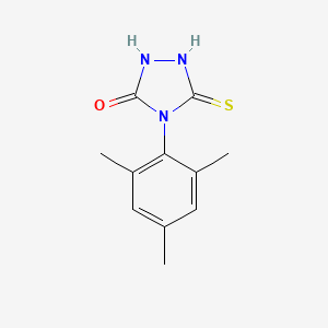 5-Sulfanylidene-4-(2,4,6-trimethylphenyl)-1,2,4-triazolidin-3-one
