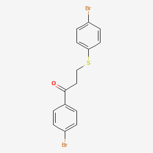 1-(4-Bromophenyl)-3-[(4-bromophenyl)sulfanyl]-1-propanone