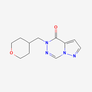 5-(Oxan-4-ylmethyl)pyrazolo[1,5-d][1,2,4]triazin-4-one