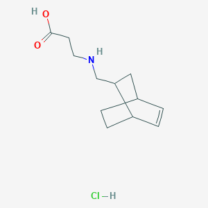 3-(2-Bicyclo[2.2.2]oct-5-enylmethylamino)propanoic acid;hydrochloride