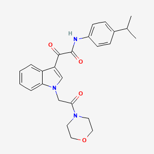 N-(4-isopropylphenyl)-2-(1-(2-morpholino-2-oxoethyl)-1H-indol-3-yl)-2-oxoacetamide