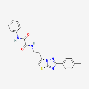N1-phenyl-N2-(2-(2-(p-tolyl)thiazolo[3,2-b][1,2,4]triazol-6-yl)ethyl)oxalamide