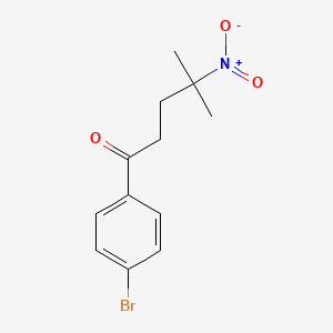 molecular formula C12H14BrNO3 B2981401 1-(4-Bromophenyl)-4-methyl-4-nitropentan-1-one CAS No. 400085-27-0