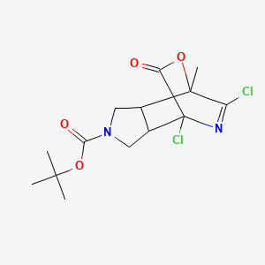 tert-Butyl 4,6-dichloro-7-methyl-9-oxo-1,3,3a,4,7,7a-hexahydro-2H-7,4-(epoxymethano)pyrrolo[3,4-c]pyridine-2-carboxylate