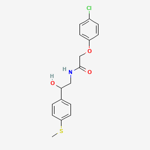 2-(4-chlorophenoxy)-N-(2-hydroxy-2-(4-(methylthio)phenyl)ethyl)acetamide