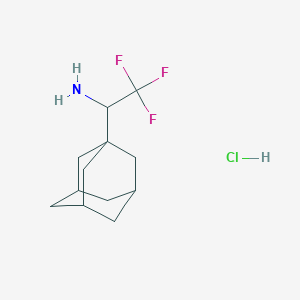 1-(1-Adamantyl)-2,2,2-trifluoroethanamine;hydrochloride