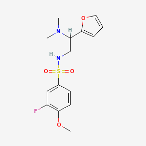 N-(2-(dimethylamino)-2-(furan-2-yl)ethyl)-3-fluoro-4-methoxybenzenesulfonamide