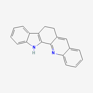 molecular formula C19H14N2 B2981471 6,13-dihydro-5H-indolo[3,2-c]acridine CAS No. 209268-82-6