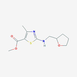 Methyl 4-methyl-2-(oxolan-2-ylmethylamino)-1,3-thiazole-5-carboxylate