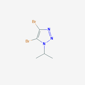 molecular formula C5H7Br2N3 B2981489 4,5-Dibromo-1-propan-2-yltriazole CAS No. 2243514-90-9