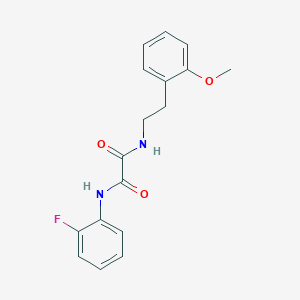 molecular formula C17H17FN2O3 B2981500 N1-(2-fluorophenyl)-N2-(2-methoxyphenethyl)oxalamide CAS No. 898356-28-0