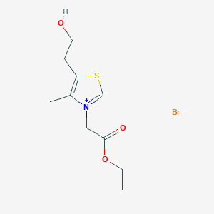molecular formula C10H16BrNO3S B2981501 3-(乙氧羰基甲基)-5-(2-羟乙基)-4-甲基噻唑鎓溴 CAS No. 103871-46-1