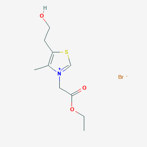 3-(Ethoxycarbonylmethyl)-5-(2-hydroxyethyl)-4-methylthiazolium Bromide