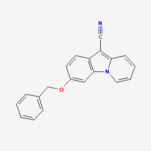 molecular formula C20H14N2O B2981512 3-(Benzyloxy)pyrido[1,2-a]indole-10-carbonitrile CAS No. 338981-94-5