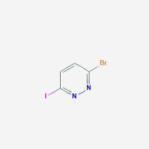 molecular formula C4H2BrIN2 B2981514 Pyridazine, 3-bromo-6-iodo- CAS No. 1266675-57-3