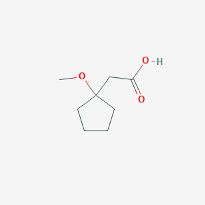2-(1-Methoxycyclopentyl)acetic acid