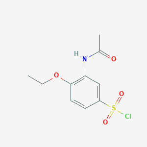 molecular formula C10H12ClNO4S B2981520 3-Acetamido-4-ethoxybenzenesulfonyl chloride CAS No. 103700-24-9