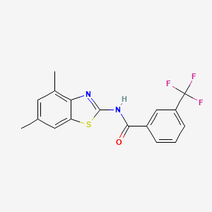 N-(4,6-dimethyl-1,3-benzothiazol-2-yl)-3-(trifluoromethyl)benzamide