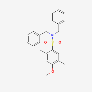 molecular formula C24H27NO3S B2981537 N,N-dibenzyl-4-ethoxy-2,5-dimethylbenzene-1-sulfonamide CAS No. 1219162-62-5
